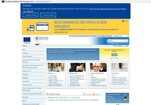 
                            2. European e-Justice Portal