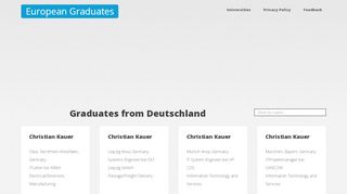 
                            8. European Graduates | Deutschland