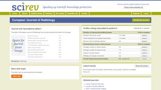 
                            13. European Journal of Radiology - SciRev