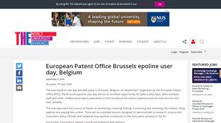 
                            12. European Patent Office Brussels epoline user day, Belgium | Times ...