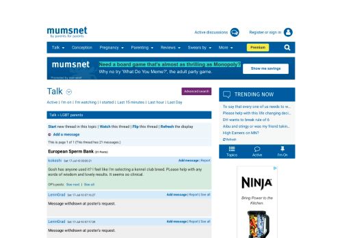 
                            12. European Sperm Bank | - Mumsnet