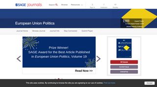 
                            6. European Union Politics: SAGE Journals