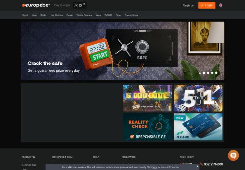 
                            6. europebet - Online bets, best mobile Casino and Poker