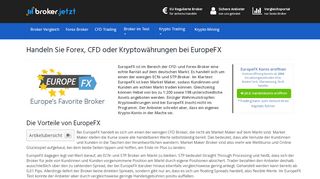 
                            6. EuropeFX Online Broker im Test - Erfahrungen + Vergleiche + Links