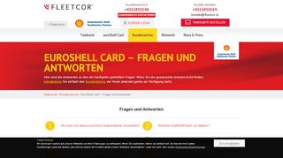 
                            5. EuroShell Card – Fragen und Antworten | FLEETCOR.AT