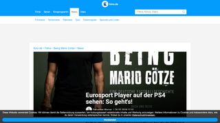 
                            8. Eurosport Player auf der PS4 sehen: So geht's! · KINO.de