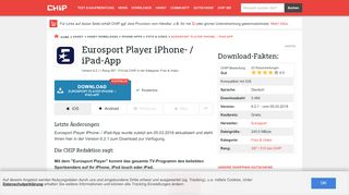 
                            2. Eurosport Player iPhone- / iPad-App - Download - CHIP