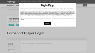 
                            8. Eurosport Player Login — Digital Spy