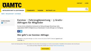 
                            11. Eurotax - Fahrzeugbewertung - 5 Gratis-Abfragen für Mitglieder | ÖAMTC