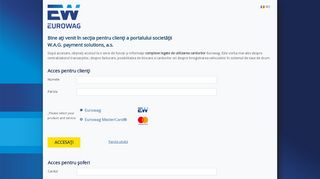 
                            7. EUROWAG: Bine aţi venit în secţia pentru clienţi a portalului