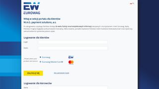 
                            1. EUROWAG: Witaj w sekcji portalu dla klientów