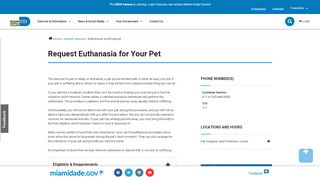 
                            5. Euthanasia and Disposal - Miami-Dade County