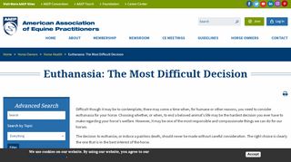 
                            13. Euthanasia: The Most Difficult Decision | AAEP
