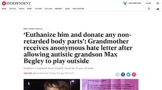 
                            6. 'Euthanize him and donate any non-retarded body parts': Grandmother ...