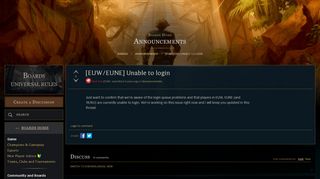 
                            7. [EUW/EUNE] Unable to login - Boards - League of Legends