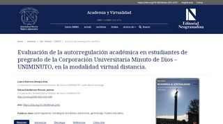 
                            12. Evaluación de la autorregulación académica en estudiantes de ...