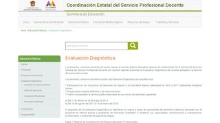 
                            5. Evaluación Diagnóstica | Coordinación Estatal del Servicio ...