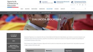 
                            2. Evaluación progresiva - Agencia de Calidad de la Educación