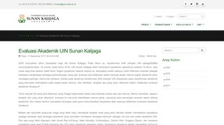 
                            4. Evaluasi Akademik UIN Sunan Kalijaga