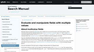 
                            8. Evaluate and manipulate fields with multiple values - Splunk ...