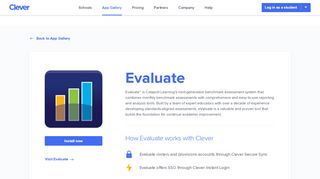 
                            2. Evaluate - Clever application gallery | Clever