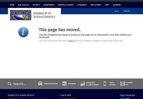 
                            4. Evaluate login link - Holden R-III School District