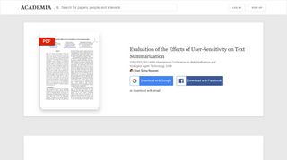 
                            9. Evaluation of the Effects of User-Sensitivity on Text Summarization ...