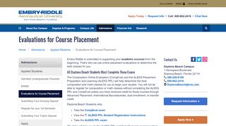 
                            12. Evaluations for Course Placement | Embry-Riddle Aeronautical ...