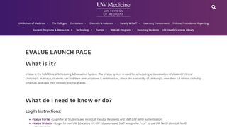
                            8. E*Value Portal | UW Medicine