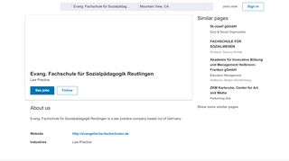 
                            5. Evang. Fachschule für Sozialpädagogik Reutlingen | LinkedIn