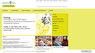 
                            1. Evangelische Hochschule: Home -