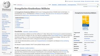 
                            11. Evangelisches Krankenhaus Mülheim – Wikipedia