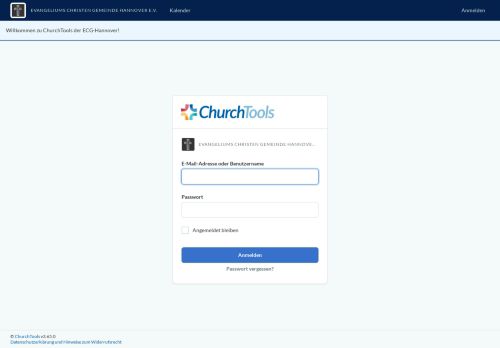 
                            2. Evangeliums Christen Gemeinde Hannover e.V. - login - Church Tools