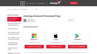 
                            3. eVantage Bookshelf Download Page – eVantage