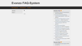 
                            6. Evanzo FAQ-System - W...