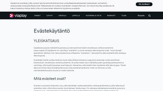 
                            7. Evästeet - Viaplay