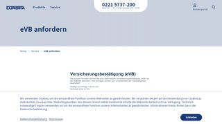 
                            12. eVB anfordern | Kunden-Center | - EUROPA Versicherungen