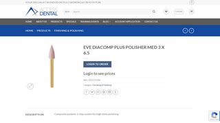 
                            13. EVE DIACOMP PLUS POLISHER MED 3 X 6.5 | Access Dental