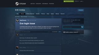 
                            8. Eve login issue :: EVE Online Obecné diskuze - Steam Community