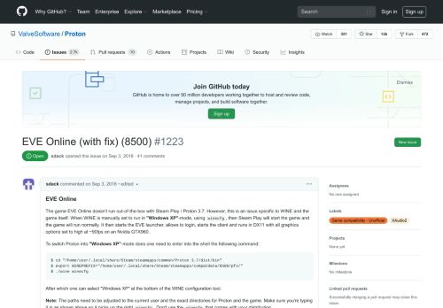 
                            5. EVE Online (with fix) (8500) · Issue #1223 · ValveSoftware/Proton ...