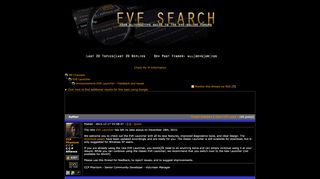 
                            8. EVE Search - Announcement:EVE Launcher - Feedback and issues