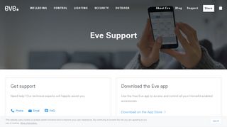 
                            10. Eve Support | evehome.com