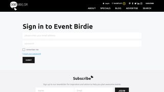 
                            9. Event Birdie - Login