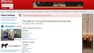 
                            12. Event - CK Cattle Co - Annual Simmental Bull &amp ... - DVAuction