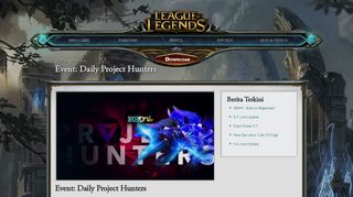 
                            3. Event: Daily Project Hunters - League Of Legends Indonesia - Garena