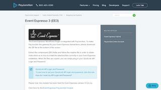 
                            12. Event Espresso 3 (EE3) – PayJunction Support