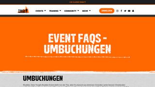 
                            9. Event FAQs - Umbuchungen | Tough Mudder