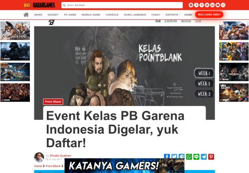 
                            8. Event Kelas Point Blank Garena Indonesia | Kabar Games