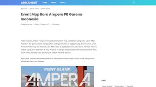 
                            13. Event Map Baru Ampera PB Garena Indonesia - Arrian.Net