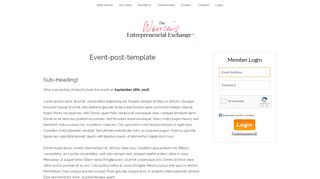 
                            4. Event-post-template - We2Network.com :: The Women's ...